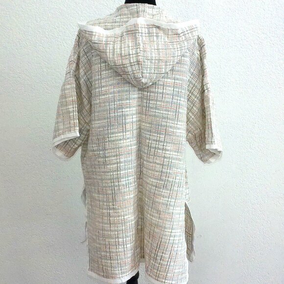 Rules of Etiquette, Plaid Tunic with hoodie and two pockets - Picture 6 of 11